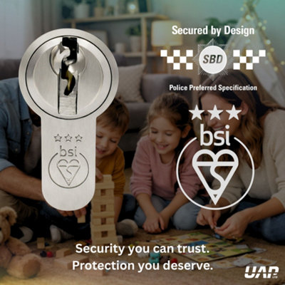 UAP Freezeguard TS007 3 Star Thumb Turn Euro Cylinder Lock, Door ...
