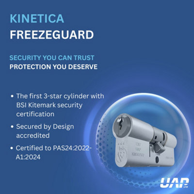 UAP Freezeguard TS007 3 Star Thumb Turn Euro Cylinder Lock, Door ...