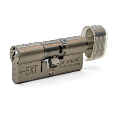 UAP High-Security Euro Cylinder - 95mm (55/40T) - 3-Star Lock with Advanced Protection - Satin Nickel