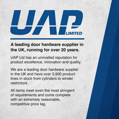 UAP High Security Long Backplate Signature - Door Handle - 243mm - Black
