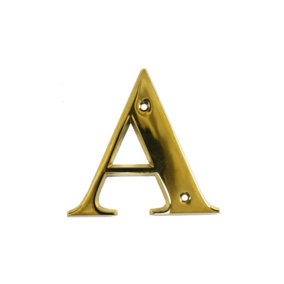 UAP House Letter - A - PVD Gold - 3 Inch