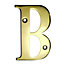 UAP House Letter - B - PVD Gold - 3 Inch