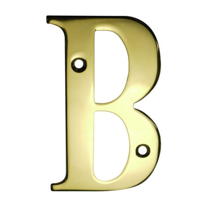 UAP House Letter - B - PVD Gold - 3 Inch