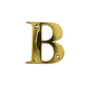 UAP House Letter B - PVD Gold - 3 Inch