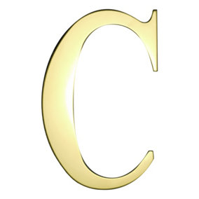 UAP House Letter - C - PVD Gold - 3 Inch