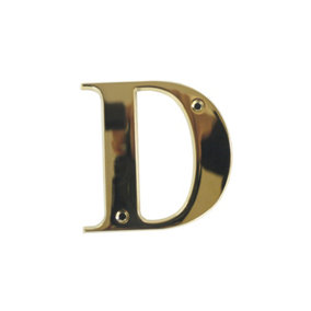 UAP House Letter - D - PVD Gold - 3 Inch