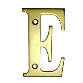 UAP House Letter - E - PVD Gold - 3 Inch