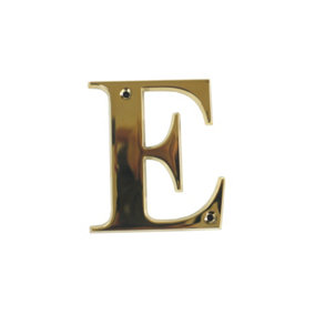 UAP House Letter - E - PVD Gold - 3 Inch