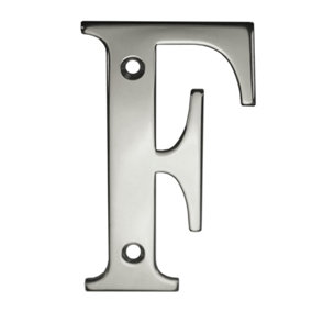 UAP House Letter - F - Mirror Polished - 3 Inch
