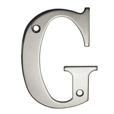 UAP House Letter - G - Mirror Polished - 3 Inch