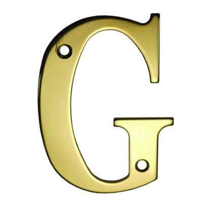 UAP House Letter - G - PVD Gold - 3 Inch