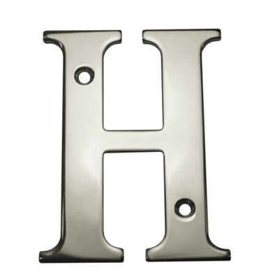 UAP House Letter - H - Mirror Polished - 3 Inch