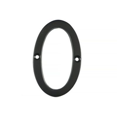 UAP House Number - 0 - Black - 3 Inch