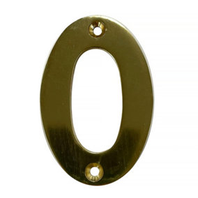 UAP House Number - 0 - Gold - 3 Inch