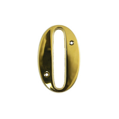 UAP House Number - 0 - PVD Gold - 3 Inch