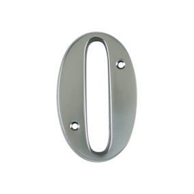 UAP House Number - 0 - Satin Chrome - 3 Inch