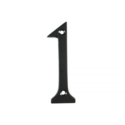 UAP House Number - 1 - Black - 3 Inch