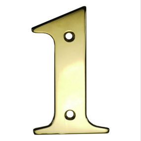 UAP House Number - 1 - PVD Gold - 3 Inch