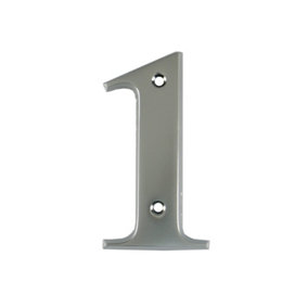 UAP House Number - 1 - Satin Chrome - 3 Inch