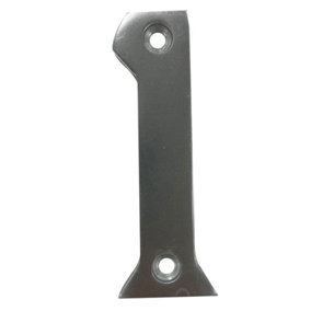 UAP House Number - 1 - Silver - 3 Inch