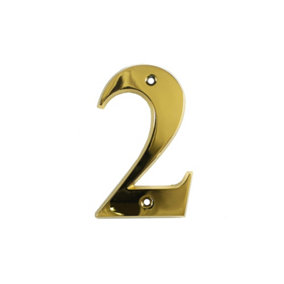 UAP House Number - 2 - PVD Gold - 3 Inch