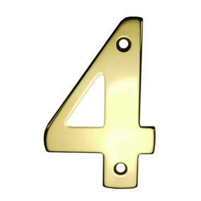 UAP House Number - 4 PVD Gold - 3 Inch