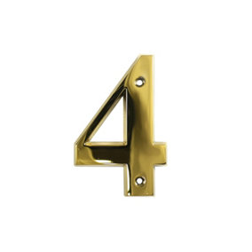 UAP House Number - 4 - PVD Gold - 3 Inch