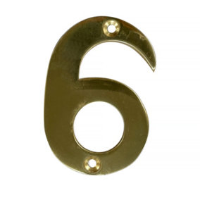 UAP House Number - 6 - Gold - 3 Inch