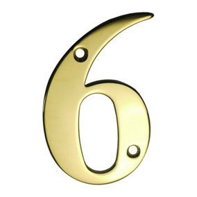 UAP House Number - 6 - PVD Gold - 3 Inch