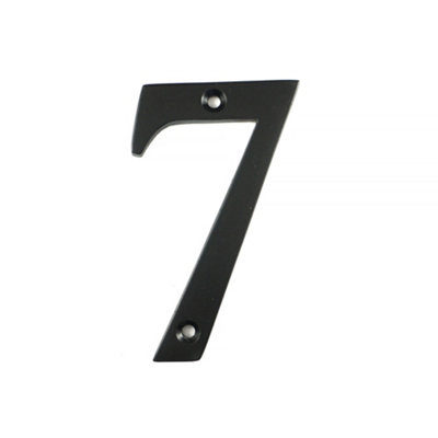 UAP House Number - 7 - Black - 3 Inch | DIY at B&Q