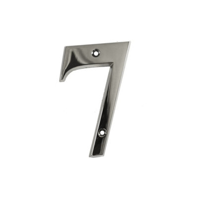 UAP House Number - 7 - Polished Chrome - 3 Inch