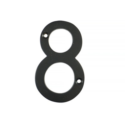 UAP House Number - 8 - Black - 3 Inch