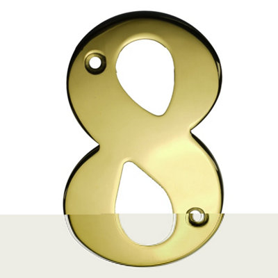 UAP House Number - 8 - PVD Gold - 3 Inch