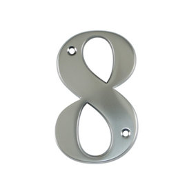 UAP House Number - 8 - Satin Chrome - 3 Inch
