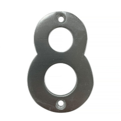 UAP House Number - 8 - Silver - 3 Inch