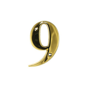 UAP House Number - 9 - PVD Gold - 3 Inch
