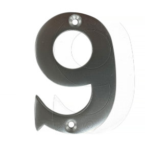 UAP House Number - 9 - Silver - 3 Inch