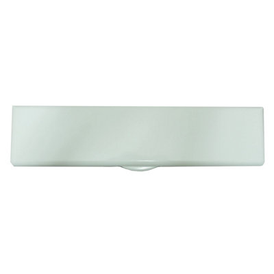 UAP iPlate 12" Letterplate Letterbox for uPVC 24-80mm Door Profiles - White Powder Coat