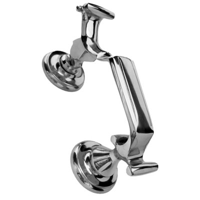 UAP Large Traditional Doctor Door Knocker - Screw Fix - 190mm Tall - Polished Chrome Price Comparisons | Compare The Build
