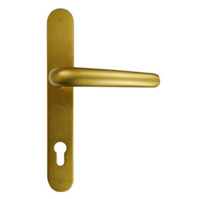 UAP Long Backplate Aluminium Signature - Door Handle - 243mm - Gold Andoised