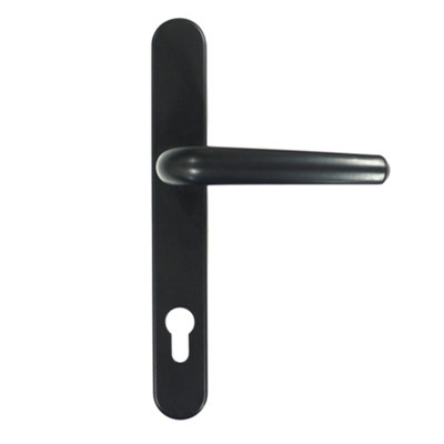 UAP Long Backplate Signature - Aluminium - Door Handle - 243mm - Black - Pair