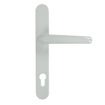 UAP Long Backplate Signature - Door Handle - Aluminium - 243mm - White - Pair
