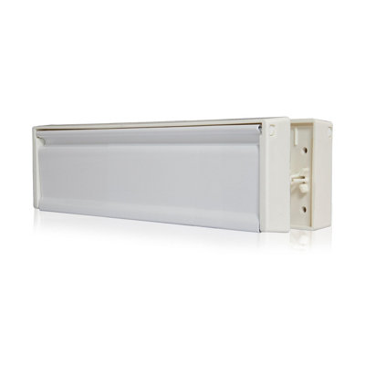 UAP Petit Master 10" Letterplate Letterbox for uPVC, Composite and Wooden 40-80mm Doors - White