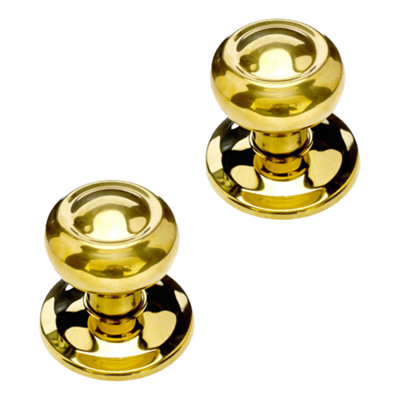 UAP PVD Gold Stainless Steel Pull Door Knob Set - Concealed Fixings - Nanocoast Grade 316