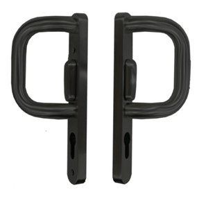 UAP Sliding Patio Door Handles - Comfortable Grip - 219mm - Black Powder Coated