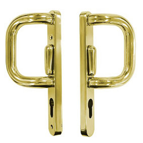 UAP Sliding Patio Door Handles - Comfortable Grip - 219mm - PVD Gold
