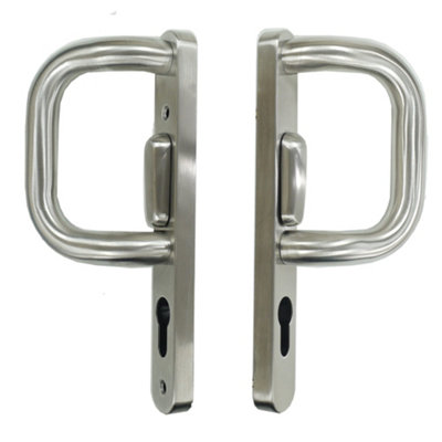 UAP Sliding Patio Door Handles - Comfortable Grip - 219mm - Satin Stainless