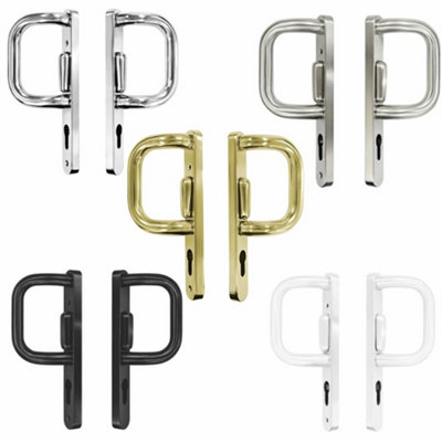 White Patio Door Handle Kit – Compatible With Pella Thermaster Sliding Doors (Amesbury Style, ALL-3210-01)