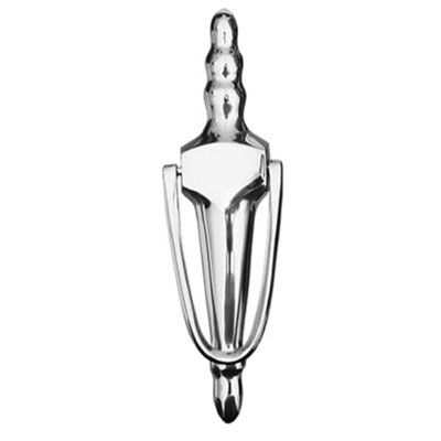 UAP Slimline Bolt Fix Door Knocker - 8-inch - Polished Chrome