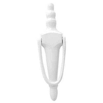 UAP Slimline Bolt Fix Door Knocker - 8-inch - White